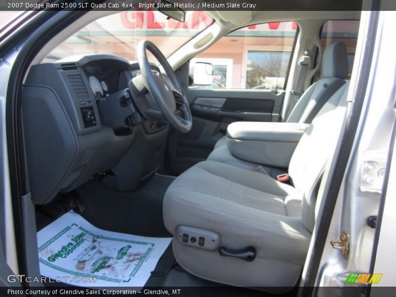 Bright Silver Metallic / Medium Slate Gray 2007 Dodge Ram 2500 SLT Quad Cab 4x4