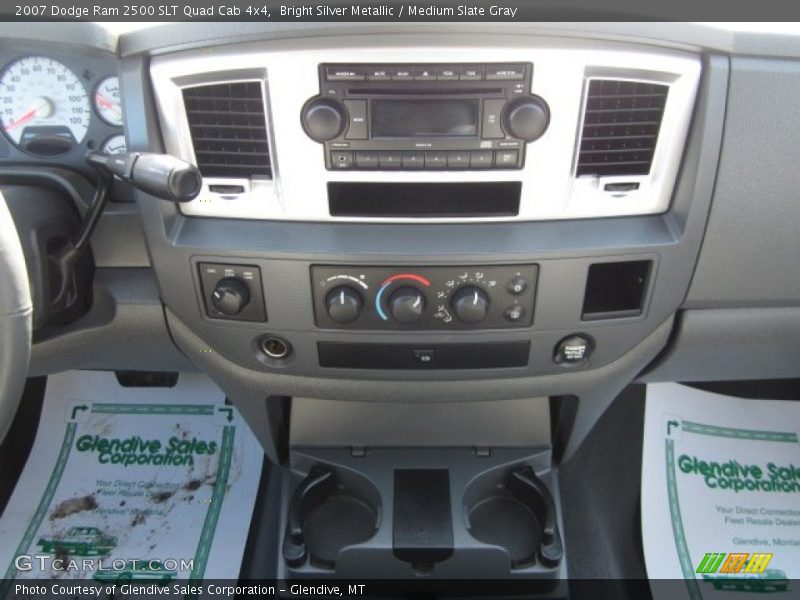 Bright Silver Metallic / Medium Slate Gray 2007 Dodge Ram 2500 SLT Quad Cab 4x4