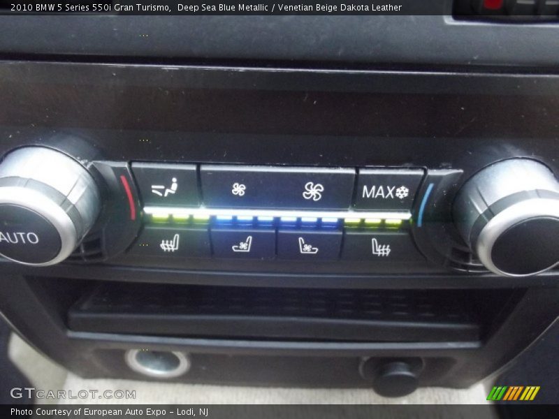 Deep Sea Blue Metallic / Venetian Beige Dakota Leather 2010 BMW 5 Series 550i Gran Turismo