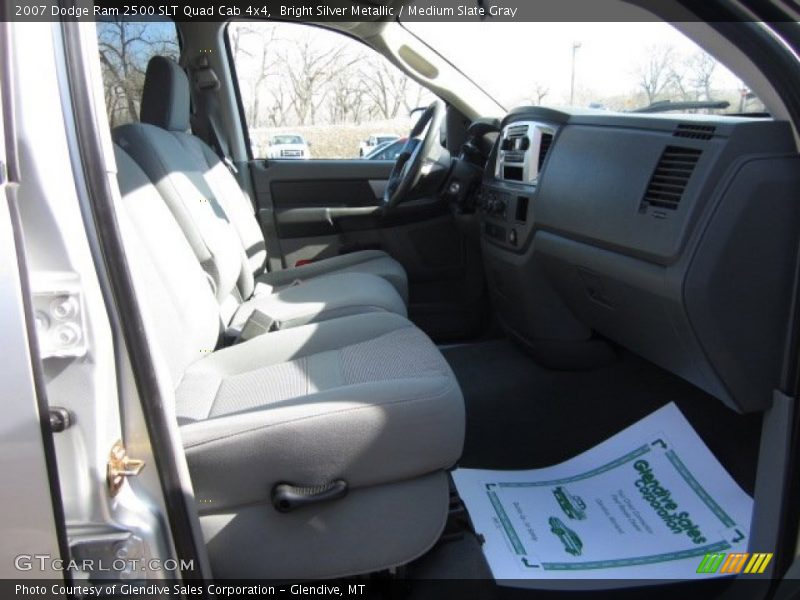 Bright Silver Metallic / Medium Slate Gray 2007 Dodge Ram 2500 SLT Quad Cab 4x4