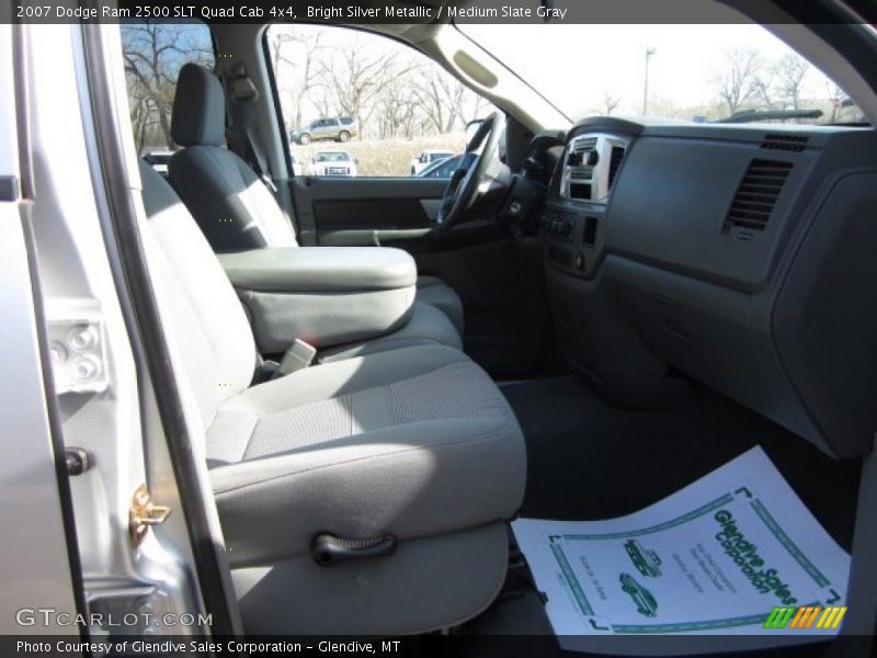 Bright Silver Metallic / Medium Slate Gray 2007 Dodge Ram 2500 SLT Quad Cab 4x4