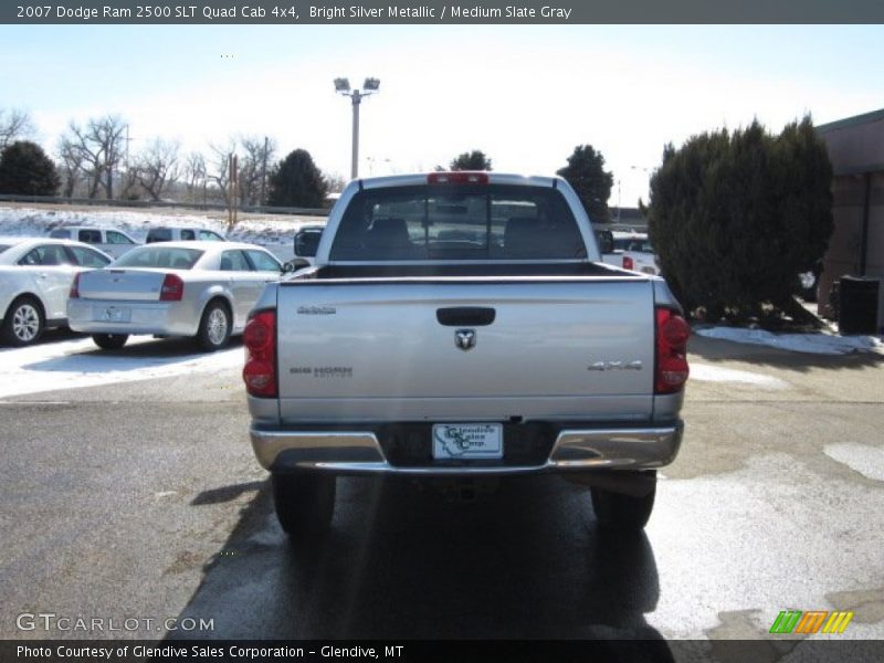 Bright Silver Metallic / Medium Slate Gray 2007 Dodge Ram 2500 SLT Quad Cab 4x4
