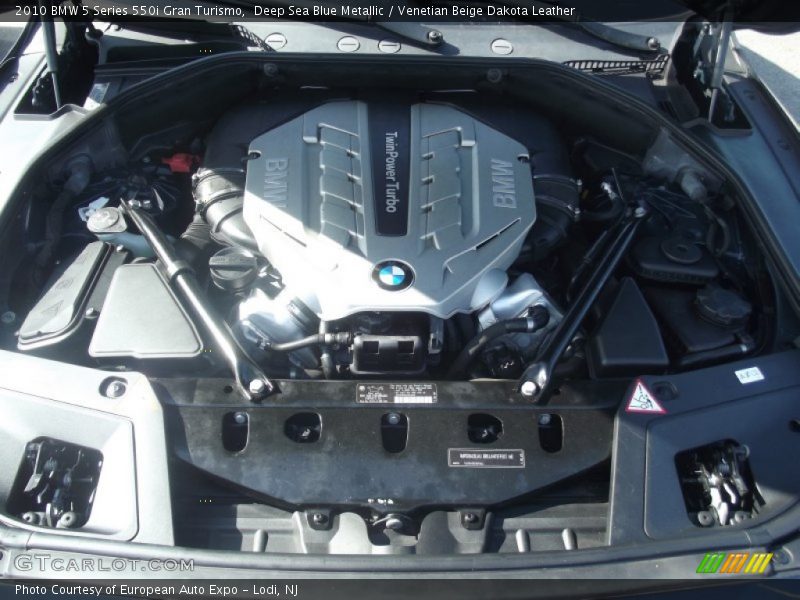 Deep Sea Blue Metallic / Venetian Beige Dakota Leather 2010 BMW 5 Series 550i Gran Turismo