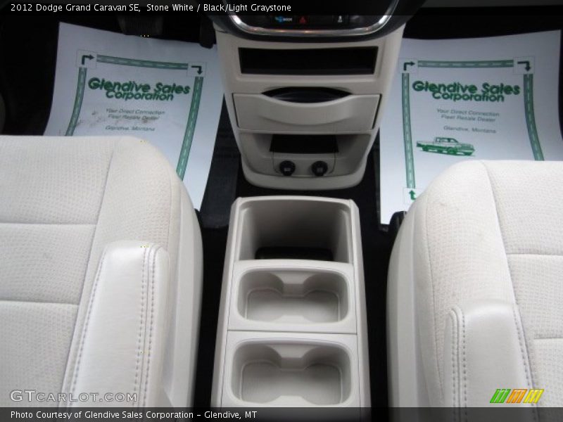 Stone White / Black/Light Graystone 2012 Dodge Grand Caravan SE