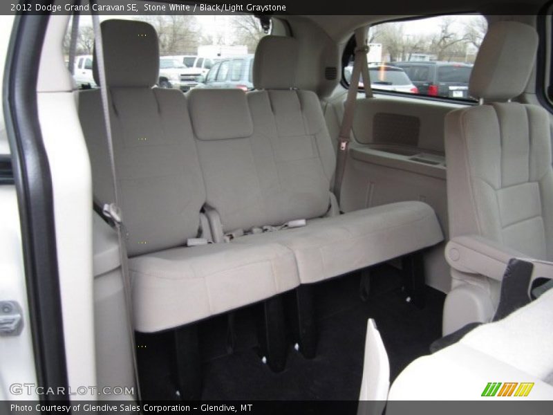 Stone White / Black/Light Graystone 2012 Dodge Grand Caravan SE