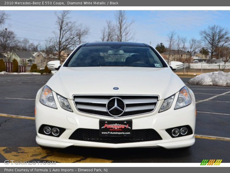 Diamond White Metallic / Black 2010 Mercedes-Benz E 550 Coupe