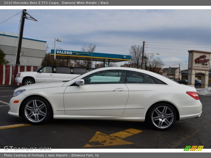 Diamond White Metallic / Black 2010 Mercedes-Benz E 550 Coupe