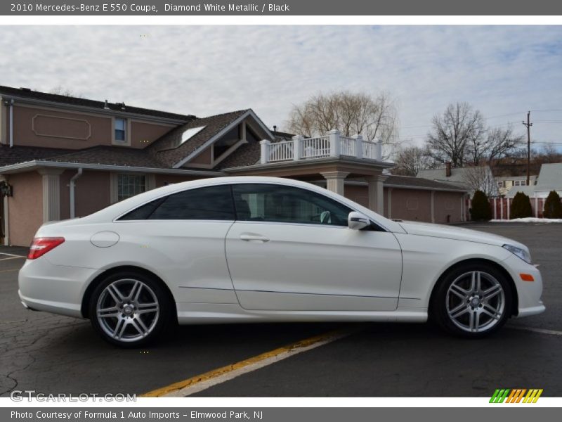 Diamond White Metallic / Black 2010 Mercedes-Benz E 550 Coupe