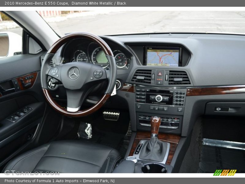 Diamond White Metallic / Black 2010 Mercedes-Benz E 550 Coupe