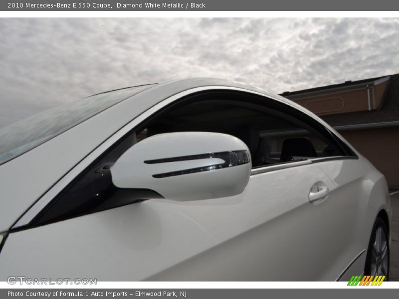 Diamond White Metallic / Black 2010 Mercedes-Benz E 550 Coupe