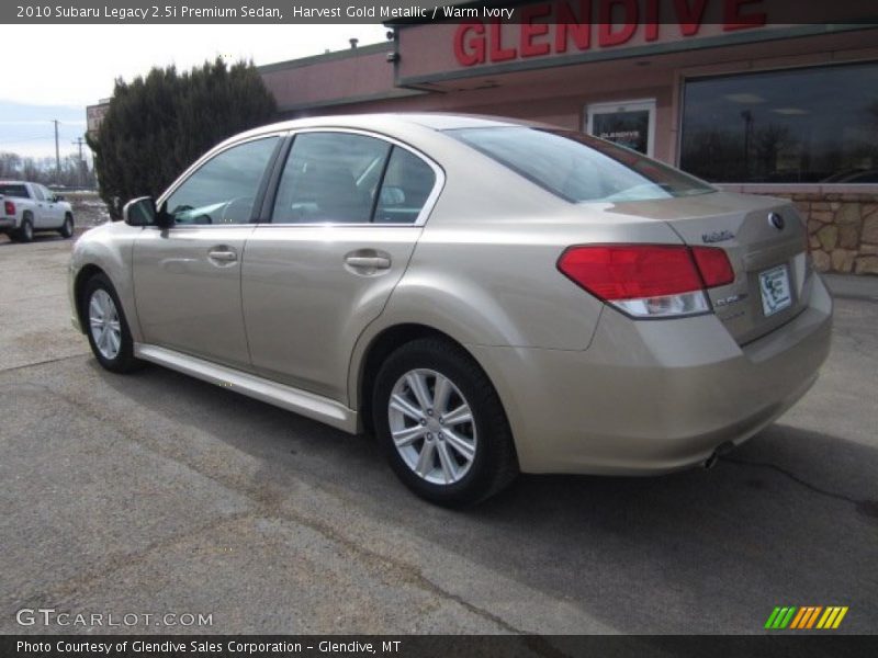 Harvest Gold Metallic / Warm Ivory 2010 Subaru Legacy 2.5i Premium Sedan