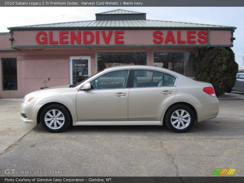 Harvest Gold Metallic / Warm Ivory 2010 Subaru Legacy 2.5i Premium Sedan