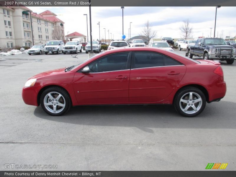 Crimson Red / Ebony 2007 Pontiac G6 V6 Sedan