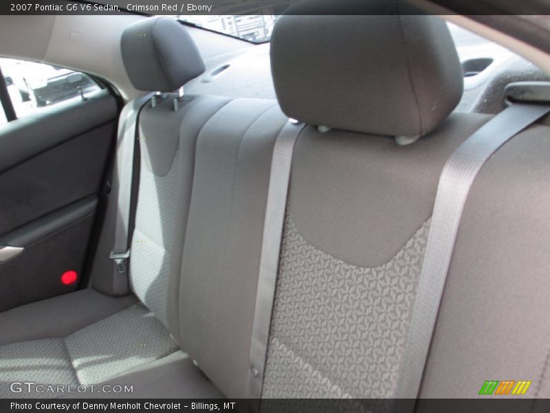 Crimson Red / Ebony 2007 Pontiac G6 V6 Sedan