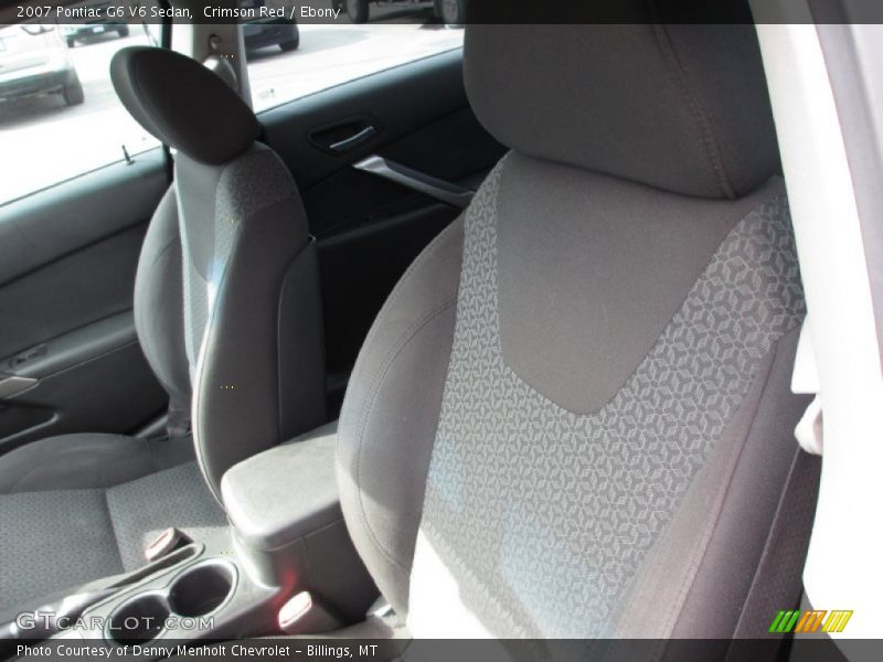 Crimson Red / Ebony 2007 Pontiac G6 V6 Sedan