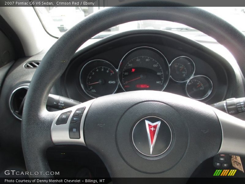 Crimson Red / Ebony 2007 Pontiac G6 V6 Sedan