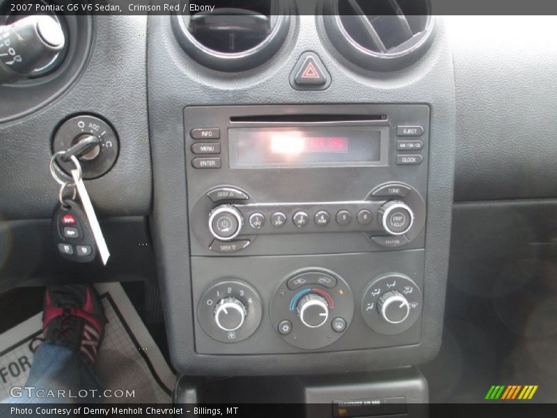 Crimson Red / Ebony 2007 Pontiac G6 V6 Sedan