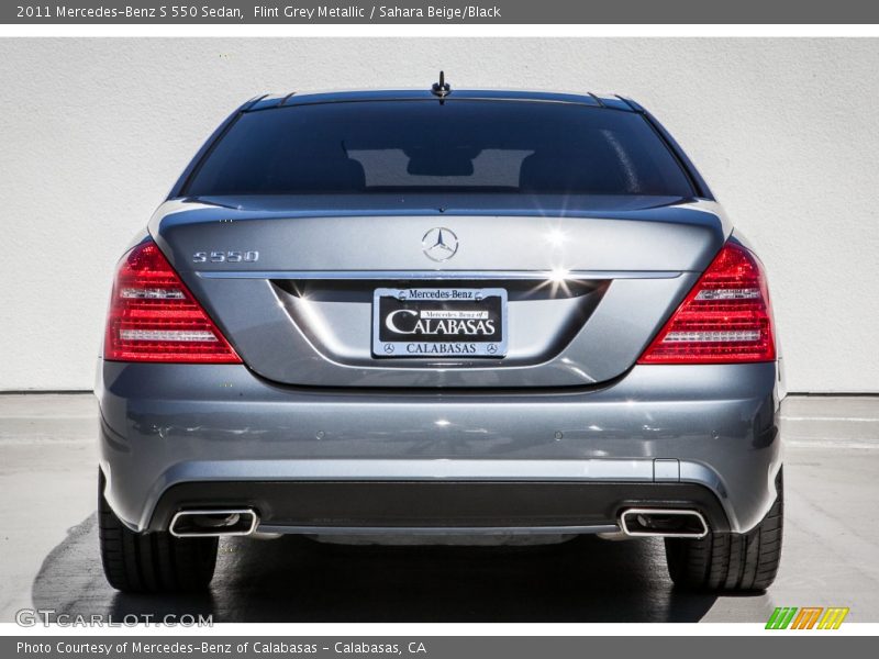 Flint Grey Metallic / Sahara Beige/Black 2011 Mercedes-Benz S 550 Sedan