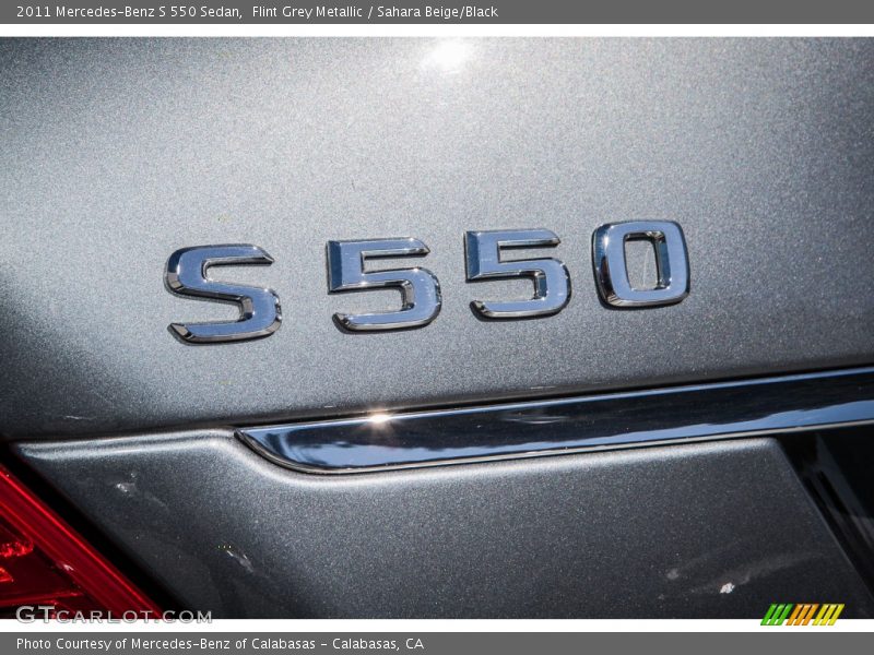 Flint Grey Metallic / Sahara Beige/Black 2011 Mercedes-Benz S 550 Sedan