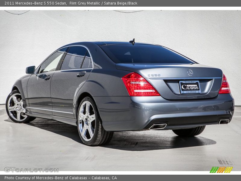 Flint Grey Metallic / Sahara Beige/Black 2011 Mercedes-Benz S 550 Sedan