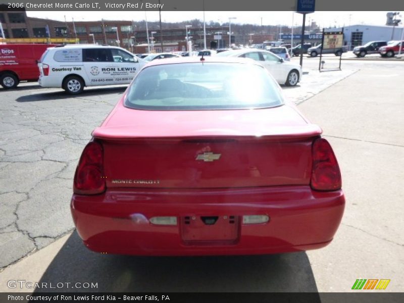 Victory Red / Ebony 2006 Chevrolet Monte Carlo LT