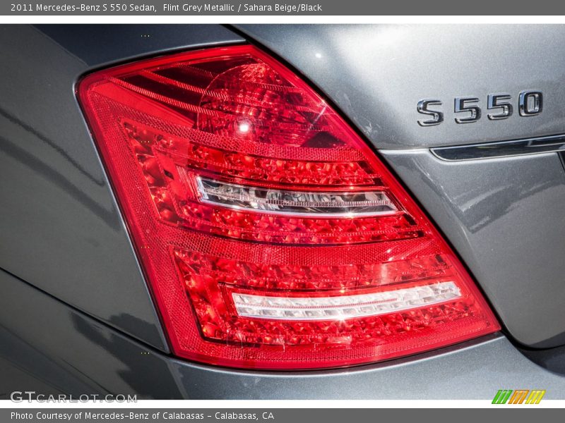 Flint Grey Metallic / Sahara Beige/Black 2011 Mercedes-Benz S 550 Sedan