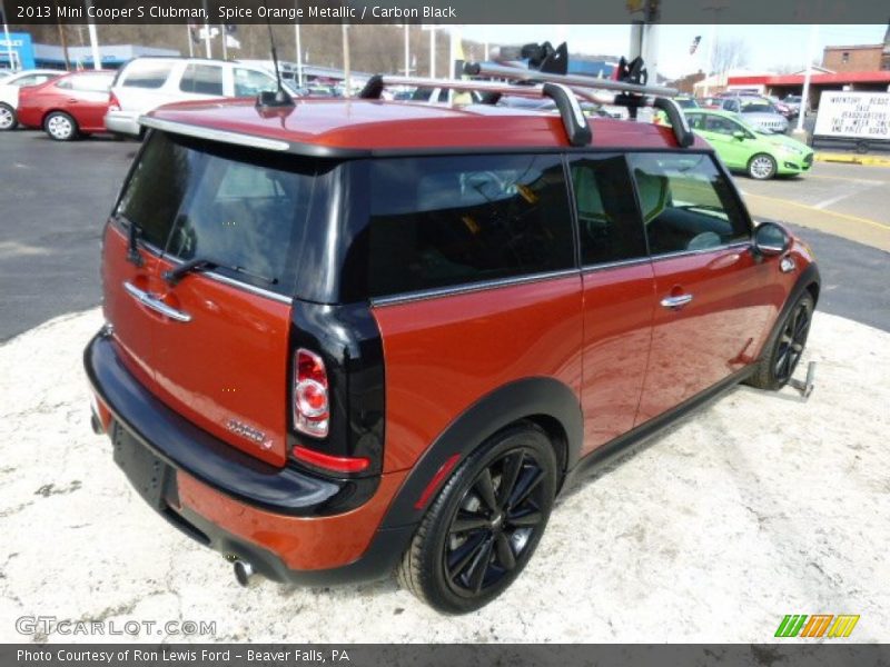 Spice Orange Metallic / Carbon Black 2013 Mini Cooper S Clubman