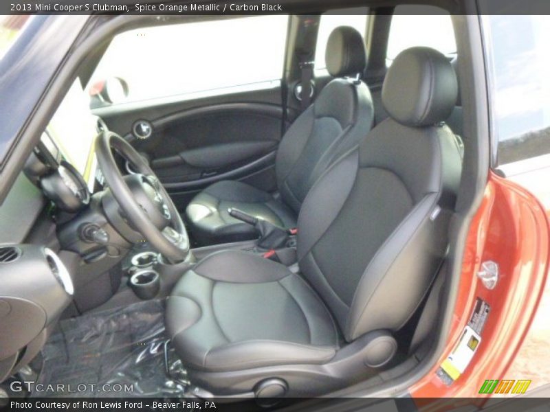 Spice Orange Metallic / Carbon Black 2013 Mini Cooper S Clubman