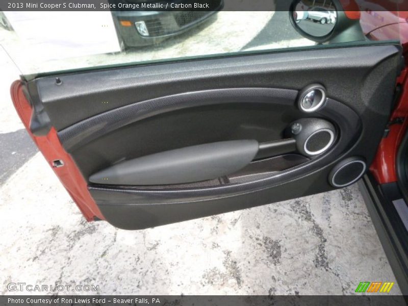 Spice Orange Metallic / Carbon Black 2013 Mini Cooper S Clubman