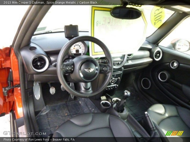 Spice Orange Metallic / Carbon Black 2013 Mini Cooper S Clubman