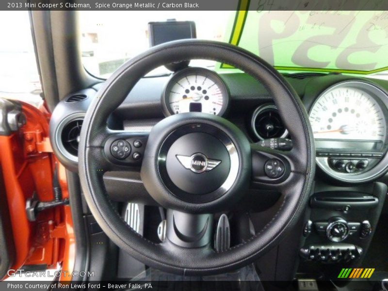 Spice Orange Metallic / Carbon Black 2013 Mini Cooper S Clubman