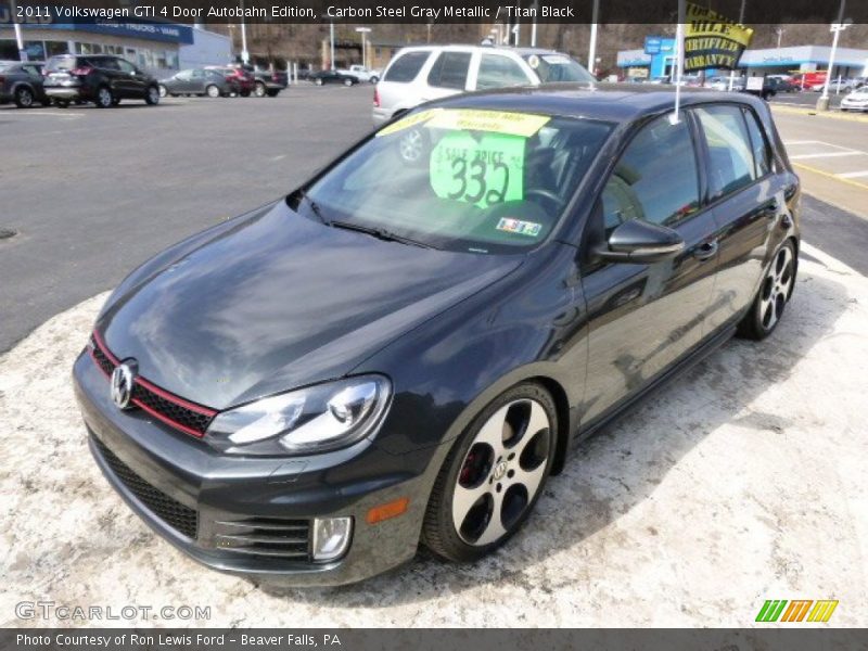 Carbon Steel Gray Metallic / Titan Black 2011 Volkswagen GTI 4 Door Autobahn Edition