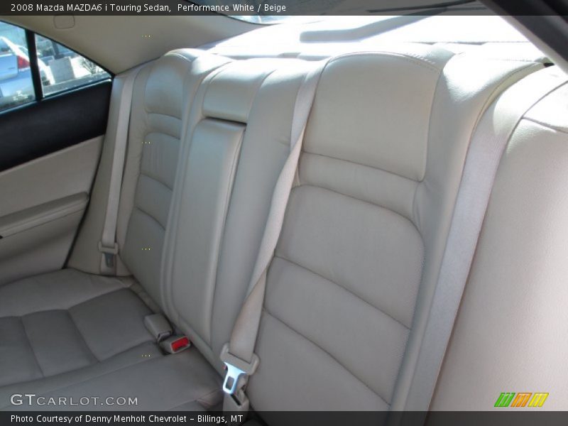 Performance White / Beige 2008 Mazda MAZDA6 i Touring Sedan