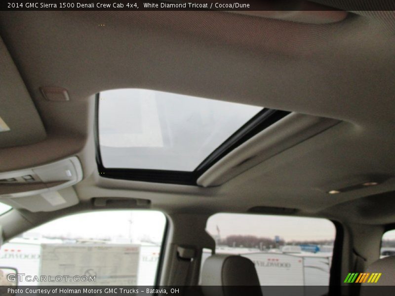White Diamond Tricoat / Cocoa/Dune 2014 GMC Sierra 1500 Denali Crew Cab 4x4