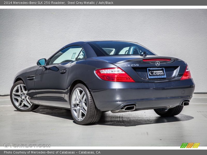 Steel Grey Metallic / Ash/Black 2014 Mercedes-Benz SLK 250 Roadster