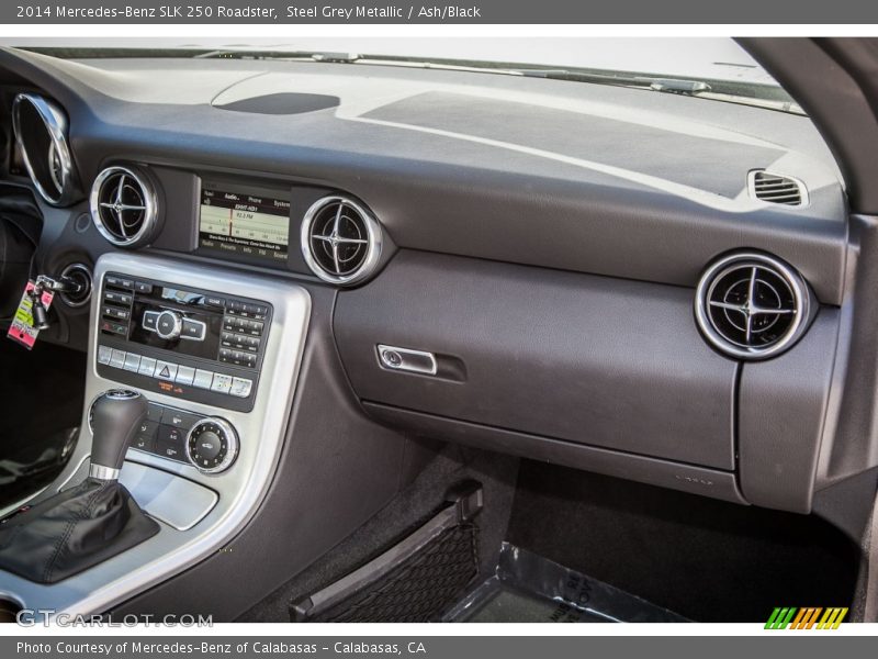 Steel Grey Metallic / Ash/Black 2014 Mercedes-Benz SLK 250 Roadster