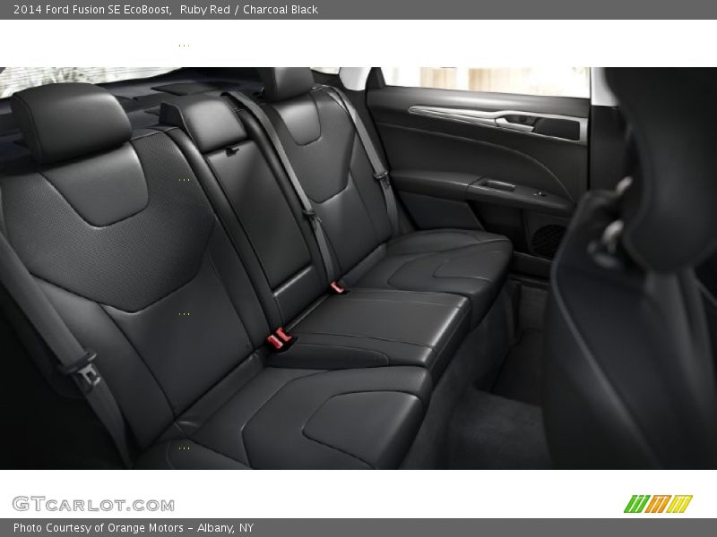 Ruby Red / Charcoal Black 2014 Ford Fusion SE EcoBoost