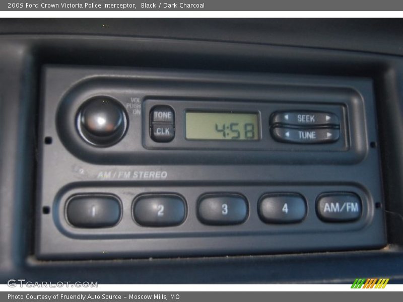Black / Dark Charcoal 2009 Ford Crown Victoria Police Interceptor