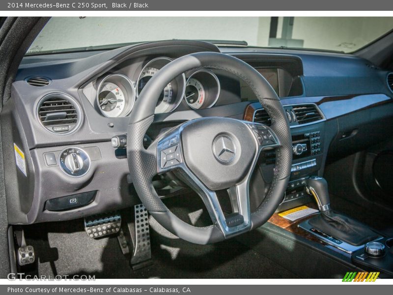 Black / Black 2014 Mercedes-Benz C 250 Sport