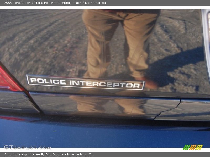 Black / Dark Charcoal 2009 Ford Crown Victoria Police Interceptor