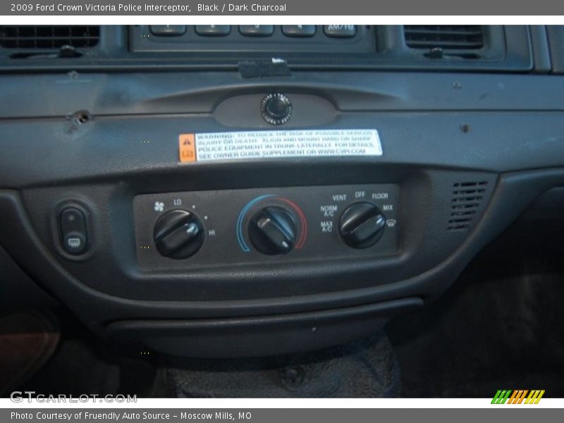Black / Dark Charcoal 2009 Ford Crown Victoria Police Interceptor