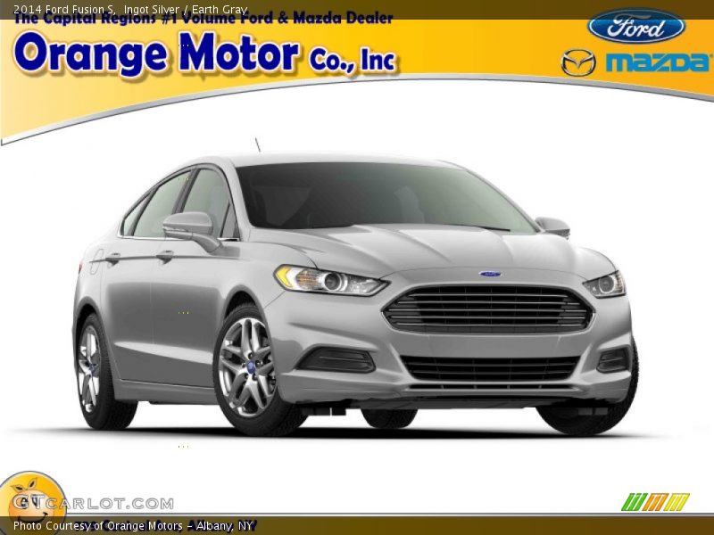Ingot Silver / Earth Gray 2014 Ford Fusion S