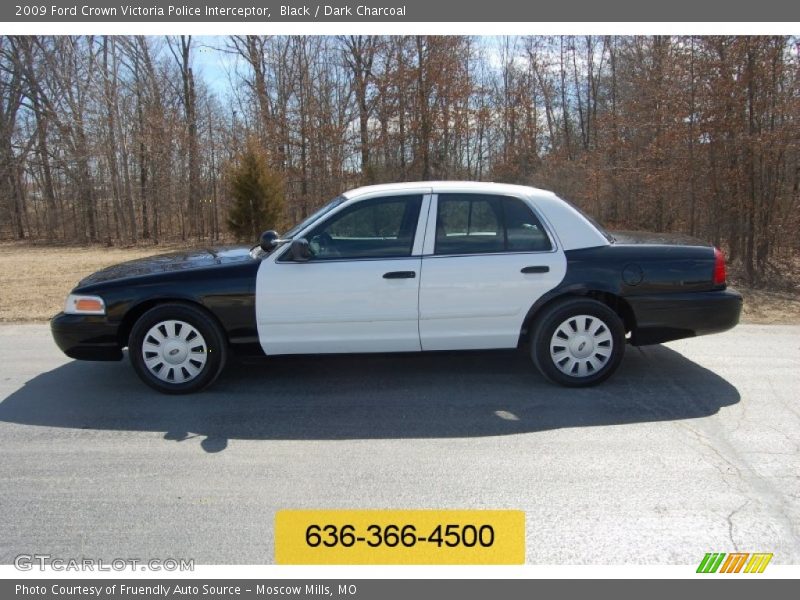 Black / Dark Charcoal 2009 Ford Crown Victoria Police Interceptor