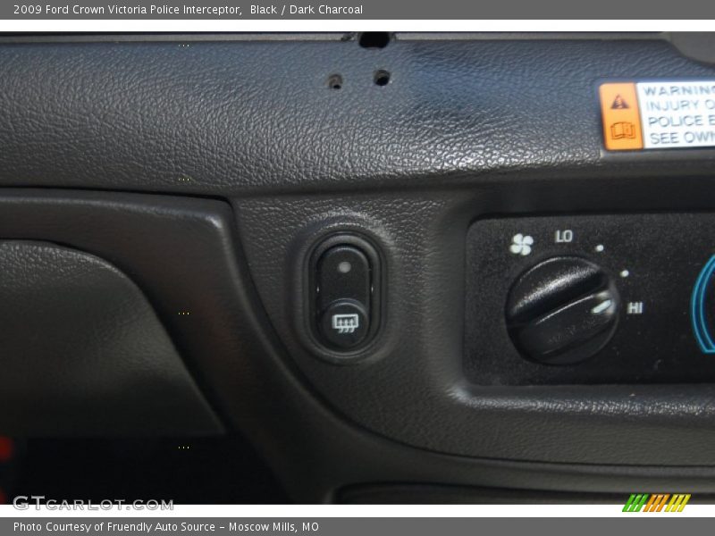 Black / Dark Charcoal 2009 Ford Crown Victoria Police Interceptor