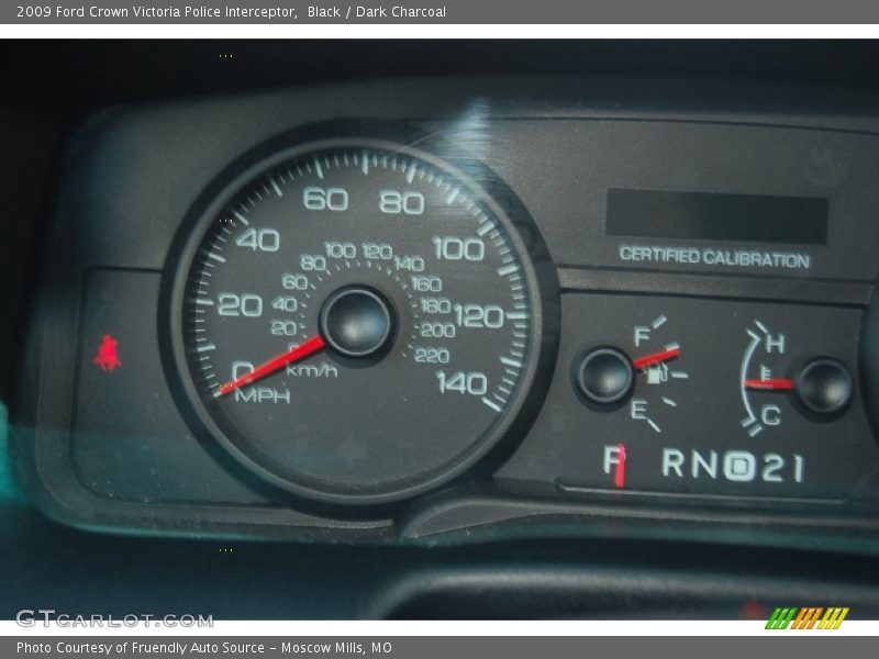 Black / Dark Charcoal 2009 Ford Crown Victoria Police Interceptor