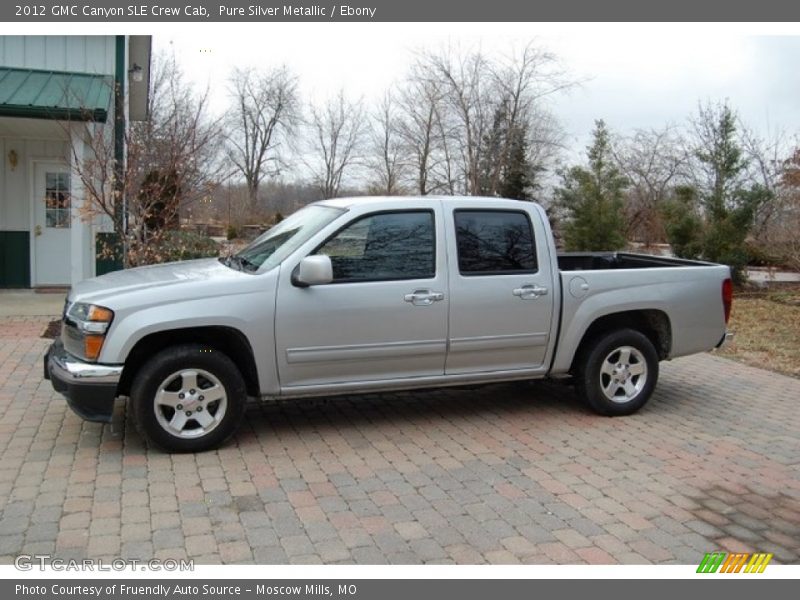 Pure Silver Metallic / Ebony 2012 GMC Canyon SLE Crew Cab