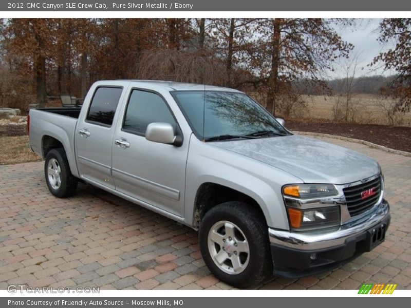 Pure Silver Metallic / Ebony 2012 GMC Canyon SLE Crew Cab