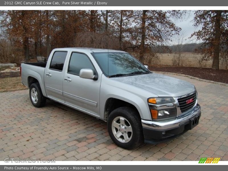 Pure Silver Metallic / Ebony 2012 GMC Canyon SLE Crew Cab