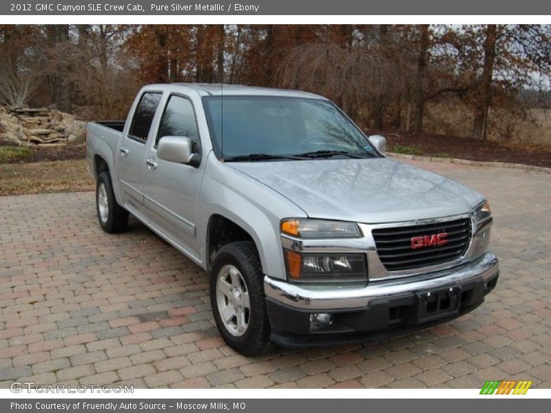 Pure Silver Metallic / Ebony 2012 GMC Canyon SLE Crew Cab