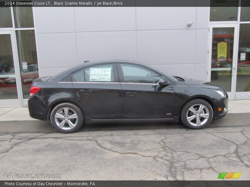 Black Granite Metallic / Jet Black/Brick 2014 Chevrolet Cruze LT